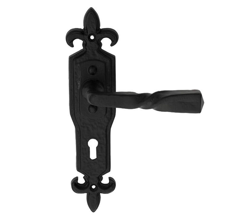 black antique door handles